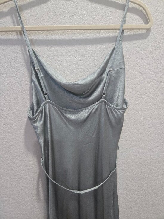 NWT Shona Joy La Lune Bias Cowl Midi Dress In Sage Size USA8 - Picture 10 of 15